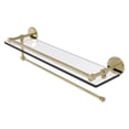 thumbnail image 1 of Allied Brass P1000-1PT-22-GAL-UNL Prestige Skyline Collection Paper Towel Holder with 22 in. Gallery Glass Shelf Unlacquered Brass, 1 of 11