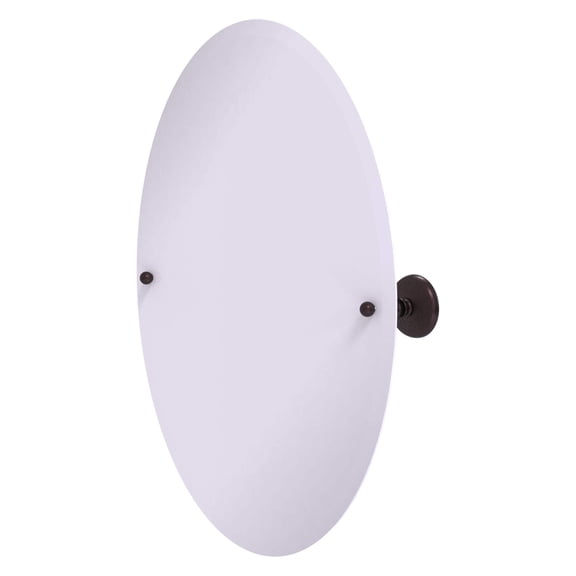 Allied Brass PMC-91-ABZ Frameless Oval Tilt Mirror with Beveled Edge, Antique Bronze