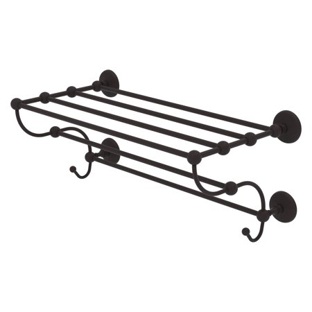 Allied Brass PMC-HTL/24-5-ORB Prestige Monte Carlo Collection 24 Inch Train Rack Towel Shelf, Oil Rubbed Bronze