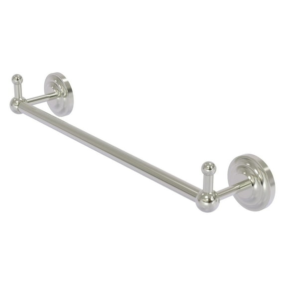 Allied Brass Prestige Que New 18'' Towel Bar with Integrated Hooks in Satin Nickel