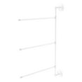 thumbnail image 1 of Allied Brass Prestige Que New 3 Swing Arm Vertical 28'' Towel Bar in Matte White, 1 of 7