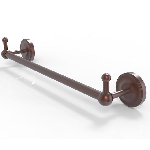 Allied Brass Prestige Regal 24'' Towel Bar with Integrated Hooks in Antique Copper