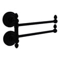 thumbnail image 1 of Allied Brass - Que New Collection 2 Swing Arm Towel Rail in Matte Black, 1 of 2