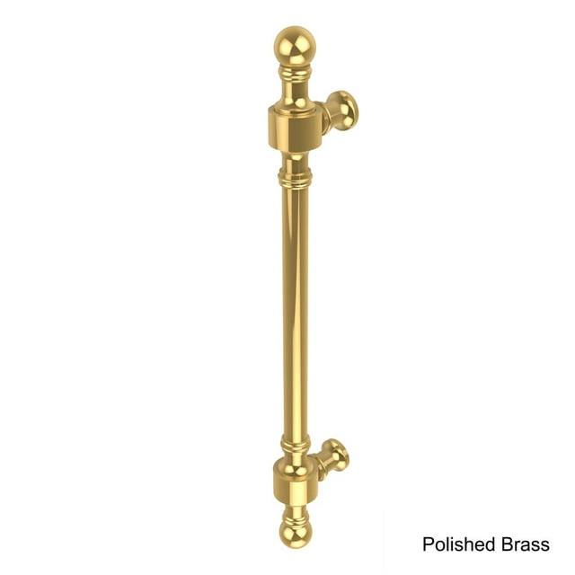 Allied Brass Retro Wave 8-in Door Pull, Polished Brass