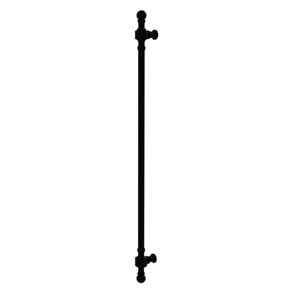 Allied Brass Retro Wave Collection 18 Inch Refrigerator Pull Matte Black Brass Finish, Matte