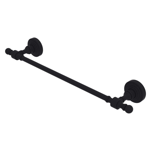 Allied Brass - Retro Wave Collection 18-in Towel Bar in Matte Black