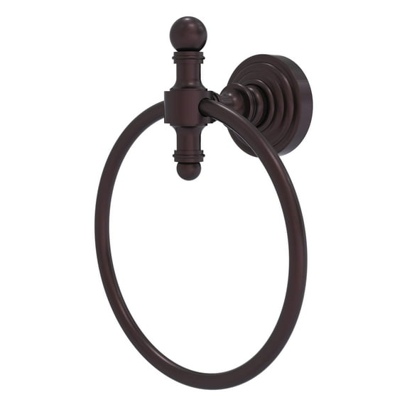 Allied Brass - Retro Wave Collection Towel Ring in Antique Bronze