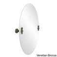 thumbnail image 1 of Allied Brass Retro Wave Collection Unframed Oval Tilt Wall Mirror - A Venetian Bronze, 1 of 5