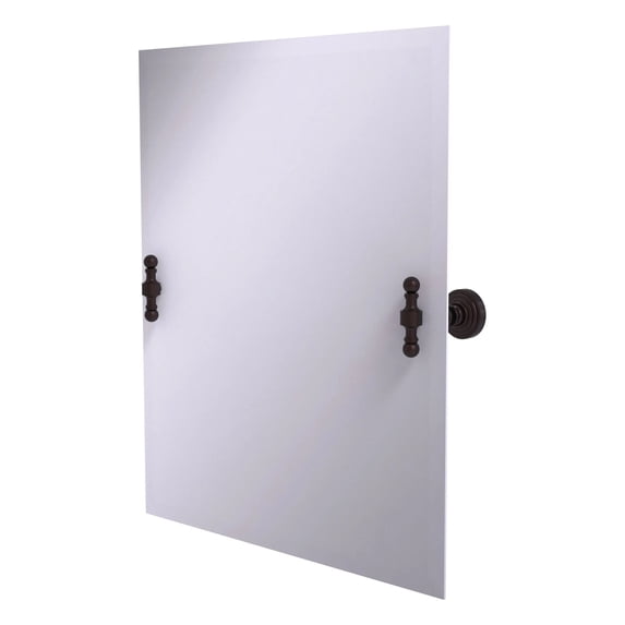 Allied Brass Retro Wave Collection Unframed Rectangular Tilt Wall Mirror Antique Bronze