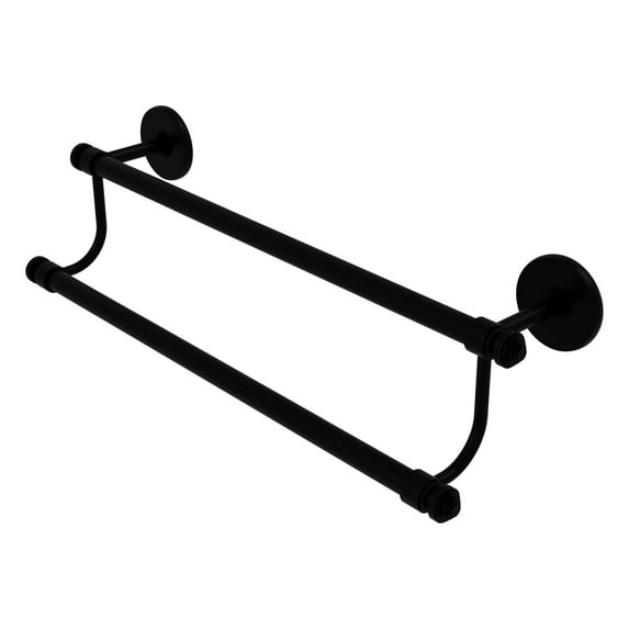 Allied Brass SB-72/30-BKM Southbeach Collection 30 Inch Double Towel Bar, Matte Black