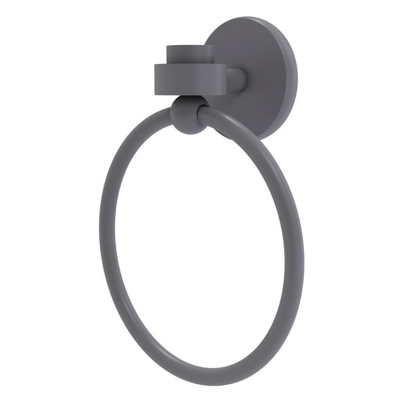 Allied Brass - Satellite Orbit One Collection Towel Ring in Matte Gray