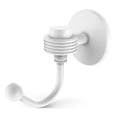 thumbnail image 1 of Allied Brass - Satellite Orbit One Robe Hook with Groovy Accents in Matte White, 1 of 2