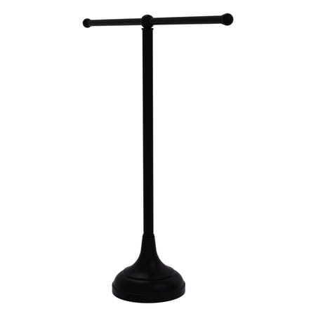 Allied Brass TB-10-BKM Vanity Top 2 Arm Guest Towel Holder, Matte Black