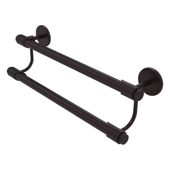 Allied Brass TR-72/24 Tribecca Collection 24 Inch Double Towel Bar, Antique Bronze