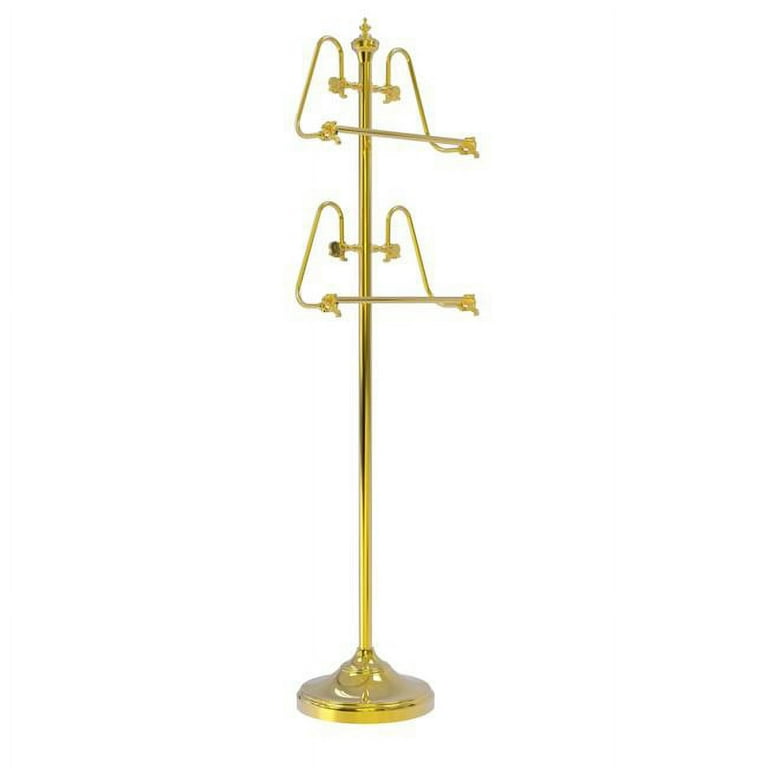 Allied Brass Foor Standing 49-in Towel Stand in Brushed Bronze Allied Brass Foor Standing 49-in Towel Stand in Brushed Bronze