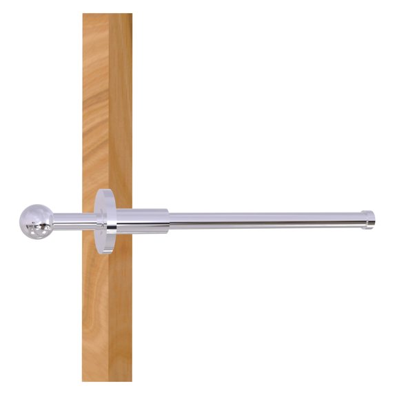 Allied Brass - Traditional Retractable Pullout Garment Rod in Polished Chrome