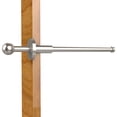 thumbnail image 1 of Allied Brass - Traditional Retractable Pullout Garment Rod in Satin Nickel, 1 of 6