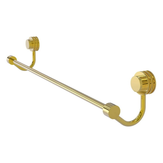 Allied Brass - Venus 24'' Towel Bar with Dotted Accent in Polished Brass
