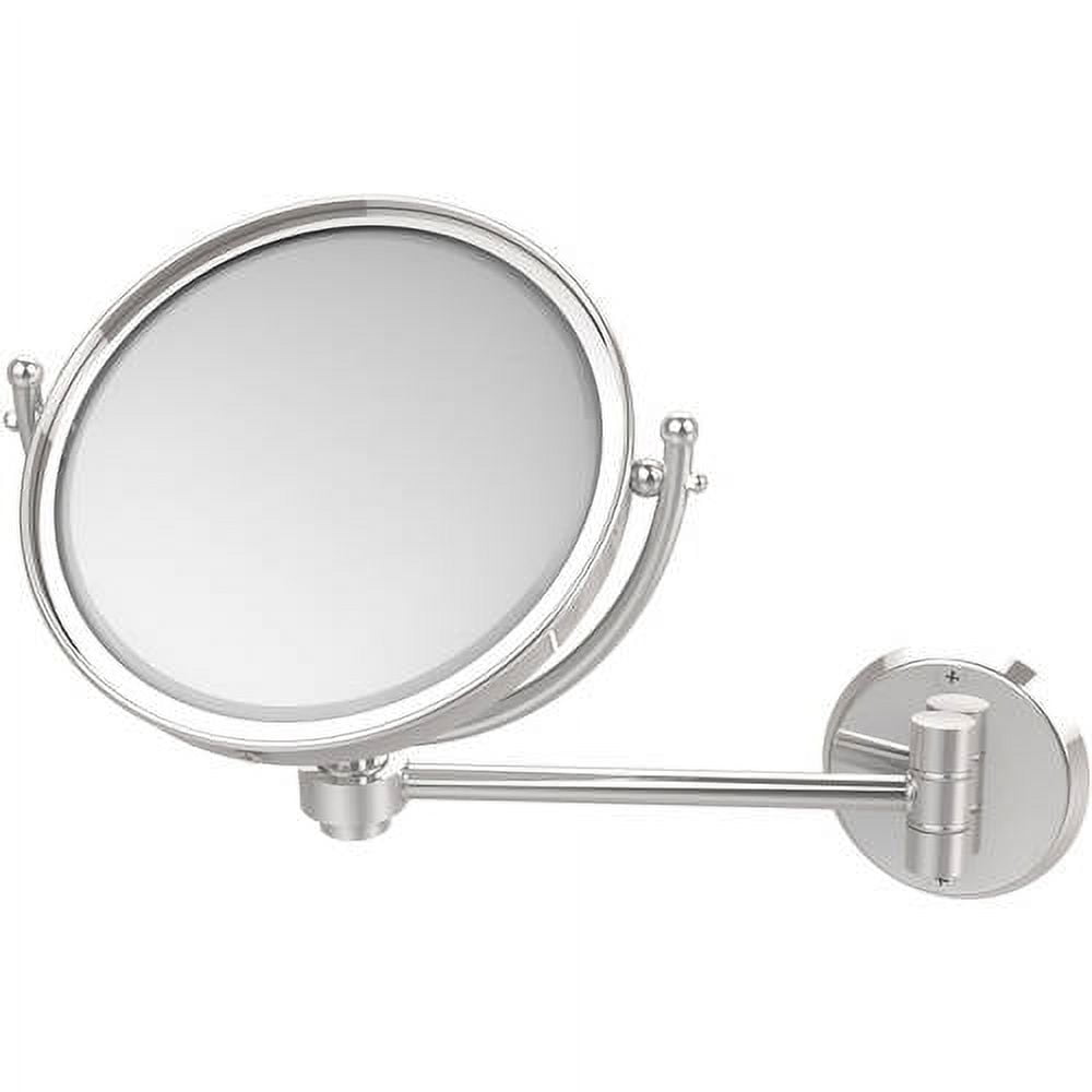 Allied Brass WM-5/4X Inch Wall Mounted 4X Magnification Make-Up Mirror,  Polished Chrome