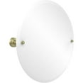 thumbnail image 1 of Allied Brass WP-90 Frameless Round Tilt Beveled Edge Wall Mirror, Satin Brass, 1 of 3