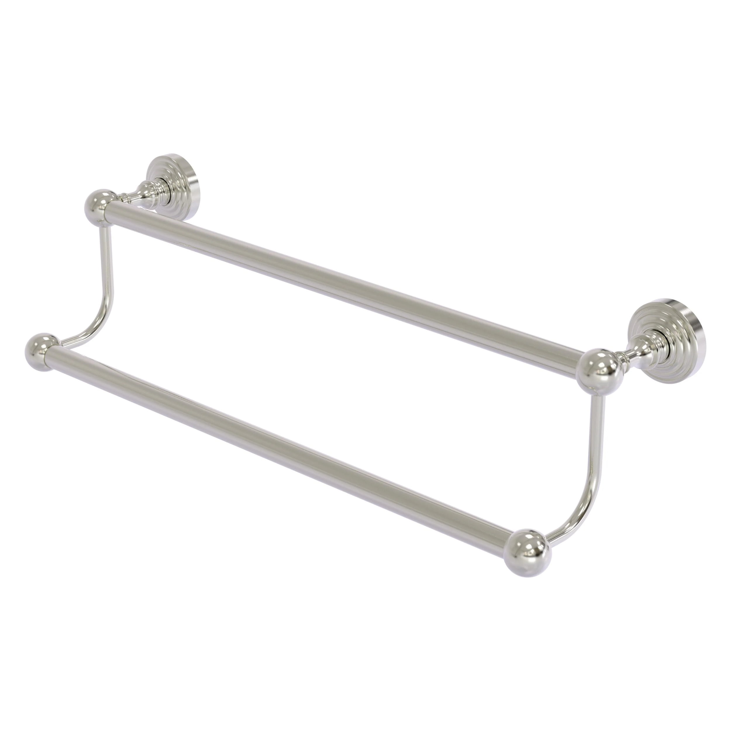 Satin Nickel 36 Inch Double Wall Mounted Towel Bar