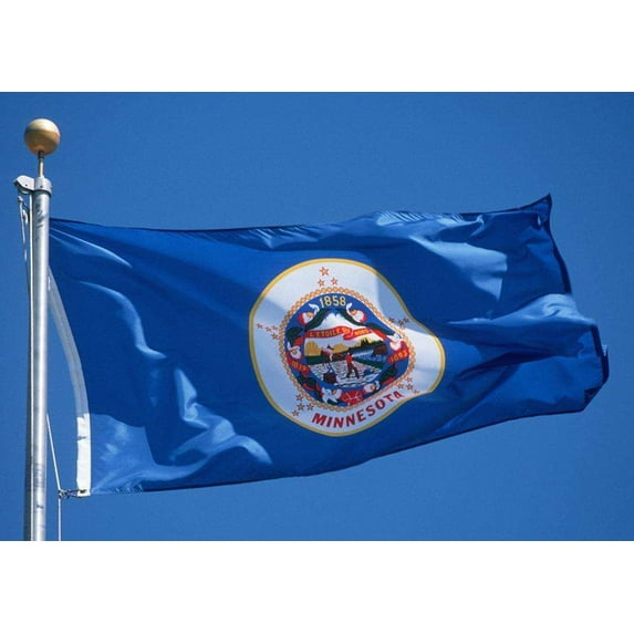 Allied Flag 2 x 3 FT Nylon Minnesota State Flag - Made in USA
