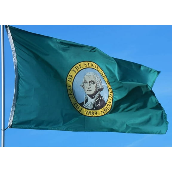 Allied Flag 4 x 6 FT Nylon Washington State Flag - Made in USA
