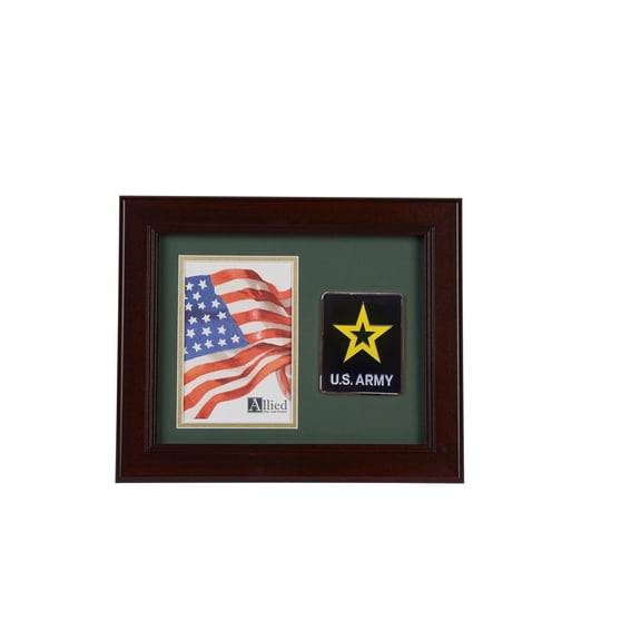 Allied Frame US Go Army Medallion Portrait Picture Frame - 4 x 6 Picture Opening