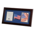 thumbnail image 1 of Allied Frame US American Flag Medallion Double Picture Frame - Two 4 x 6 Photo Openings, 1 of 4