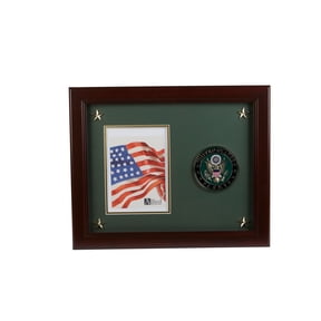 Allied Frame US Army Medallion Portrait Picture Frame with Stars - 5 x 7 Inch