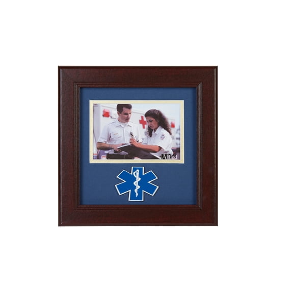 Allied Frame US EMS Medallion Landscape Picture Frame - 4 x 6 Picture Opening