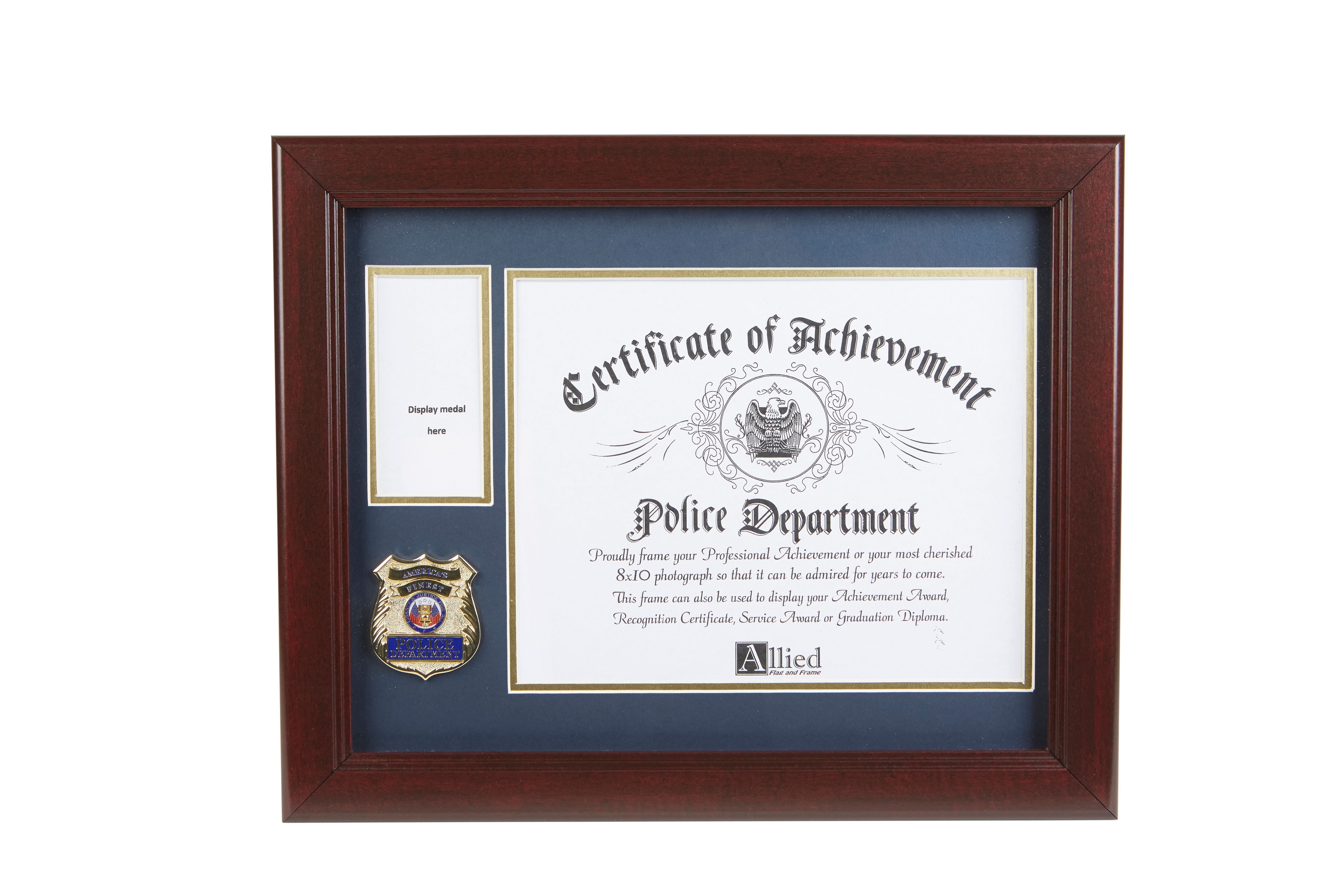 Allied Frame Police Officer Vertical Cornice