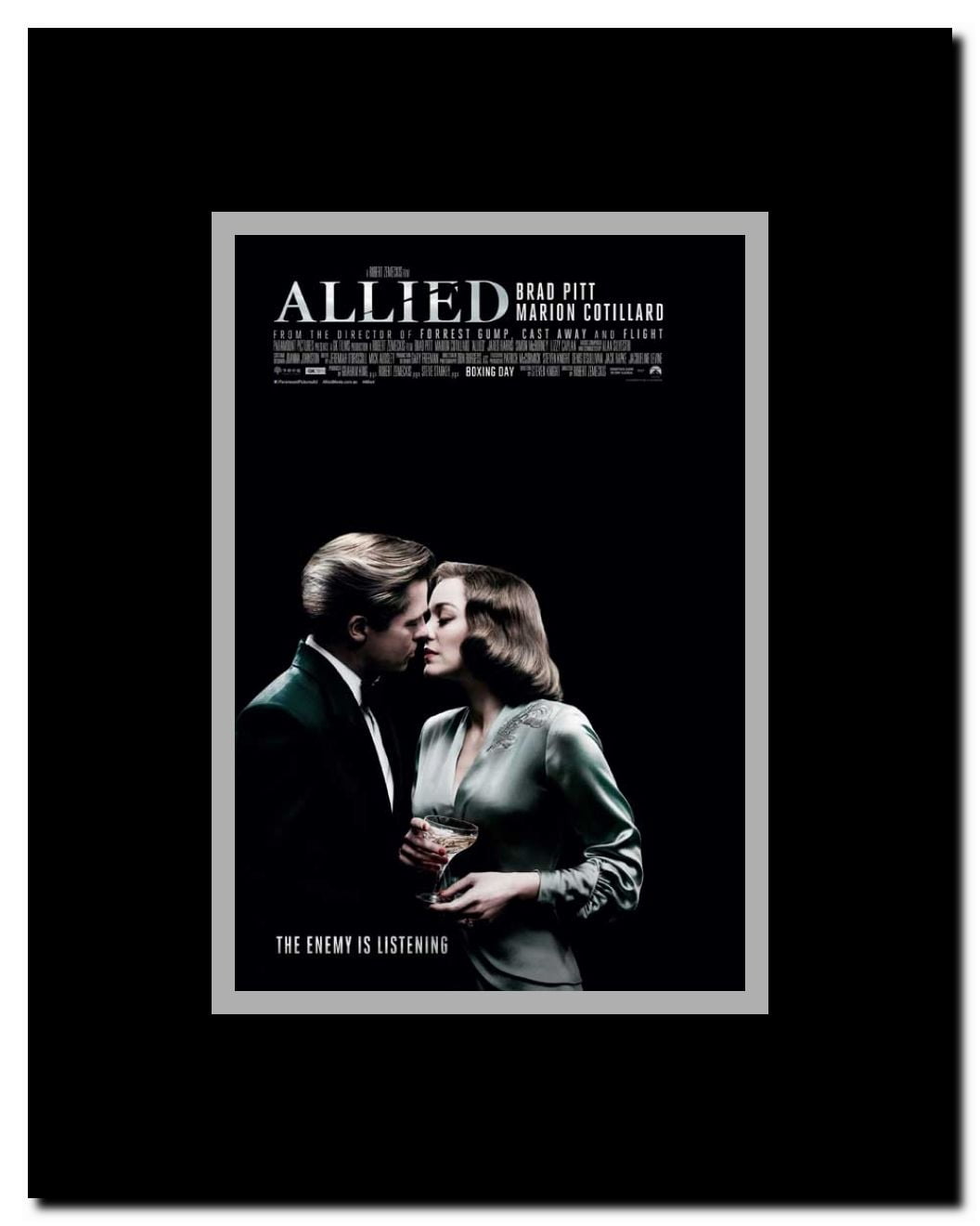 Allied Framed Movie Poster
