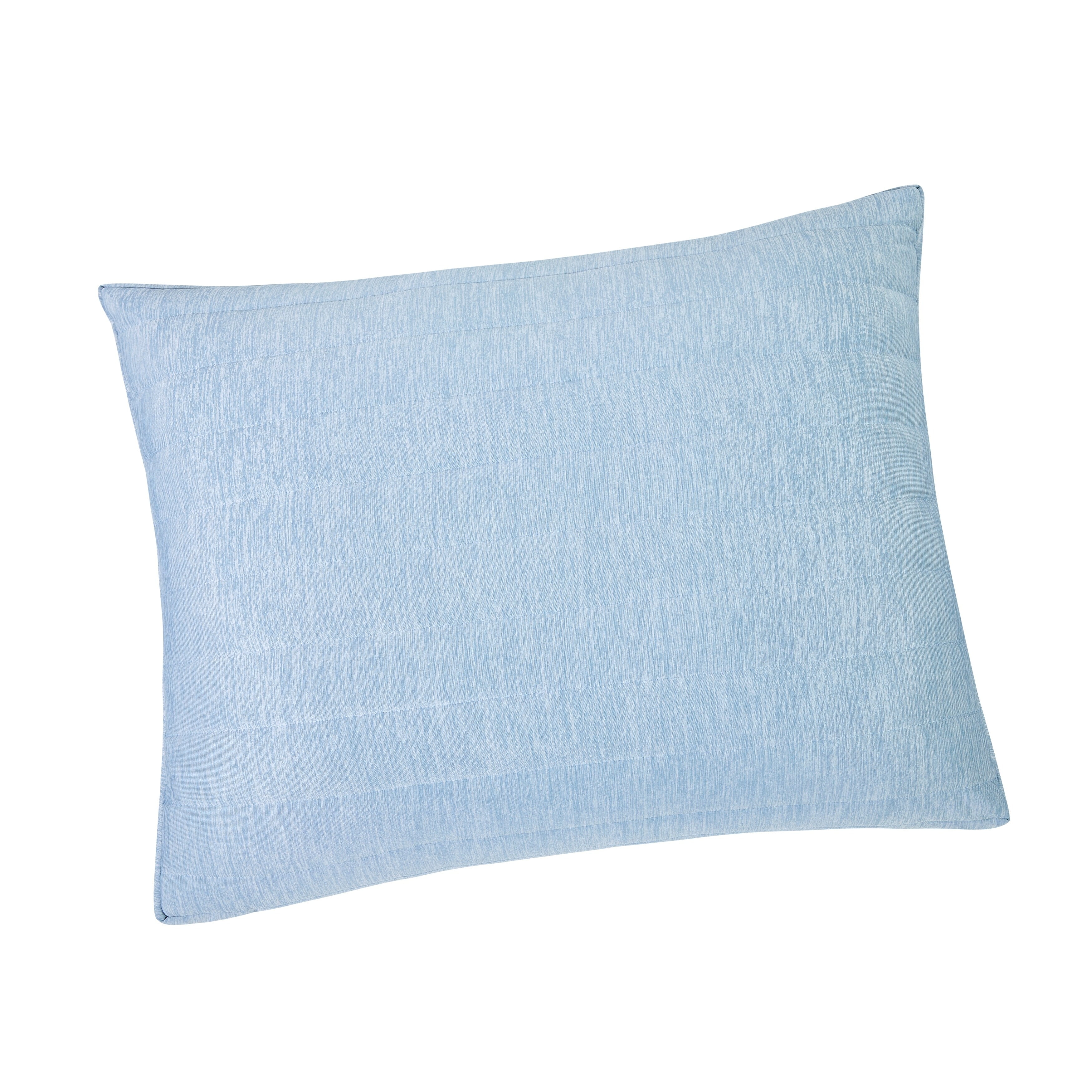 Blue Quilted Cooling Hypoallergenic Polyester Bed Pillow