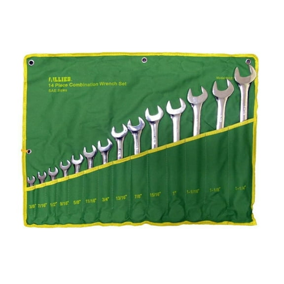 Allied International 3/8In - 1-1/4In 14 Pc. Sae Wrench Set