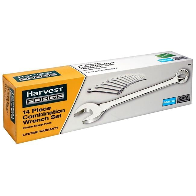 Harvest Forge 88522 Metric Wrench Set in Pouch - 14 Piece