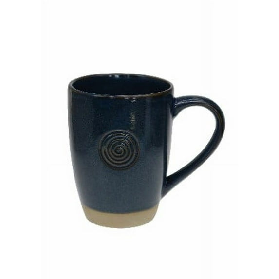 Allied Ireland Watervale Pottery Blue Mug for Tea or Coffee St Patrick's Day Gift Irish Thematic Kitchen Decoration Home Decor 13oz