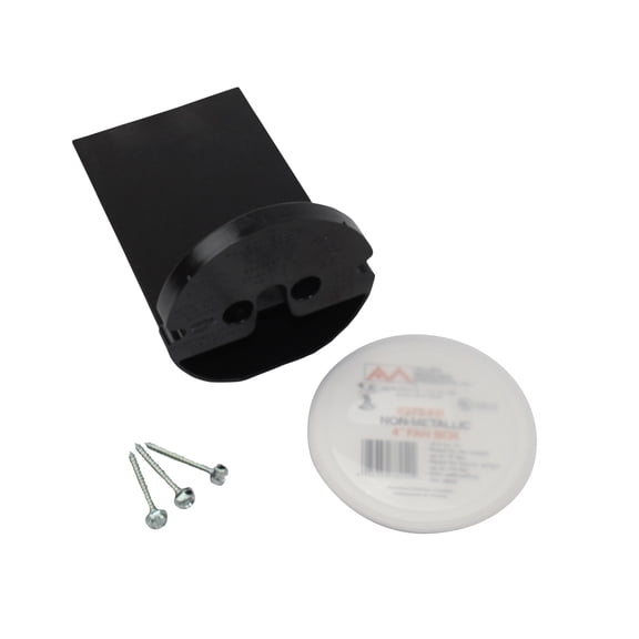 Allied Moulded 9373-Fr Speed Klamps Round Fan Box; 6 Inch Depth Polycarbonate 16.5 Cubic-Inch Black