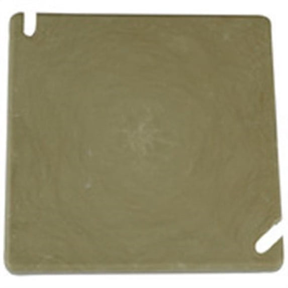 allied moulded h9344 4" square beige/tan fiberglassbox blank cover