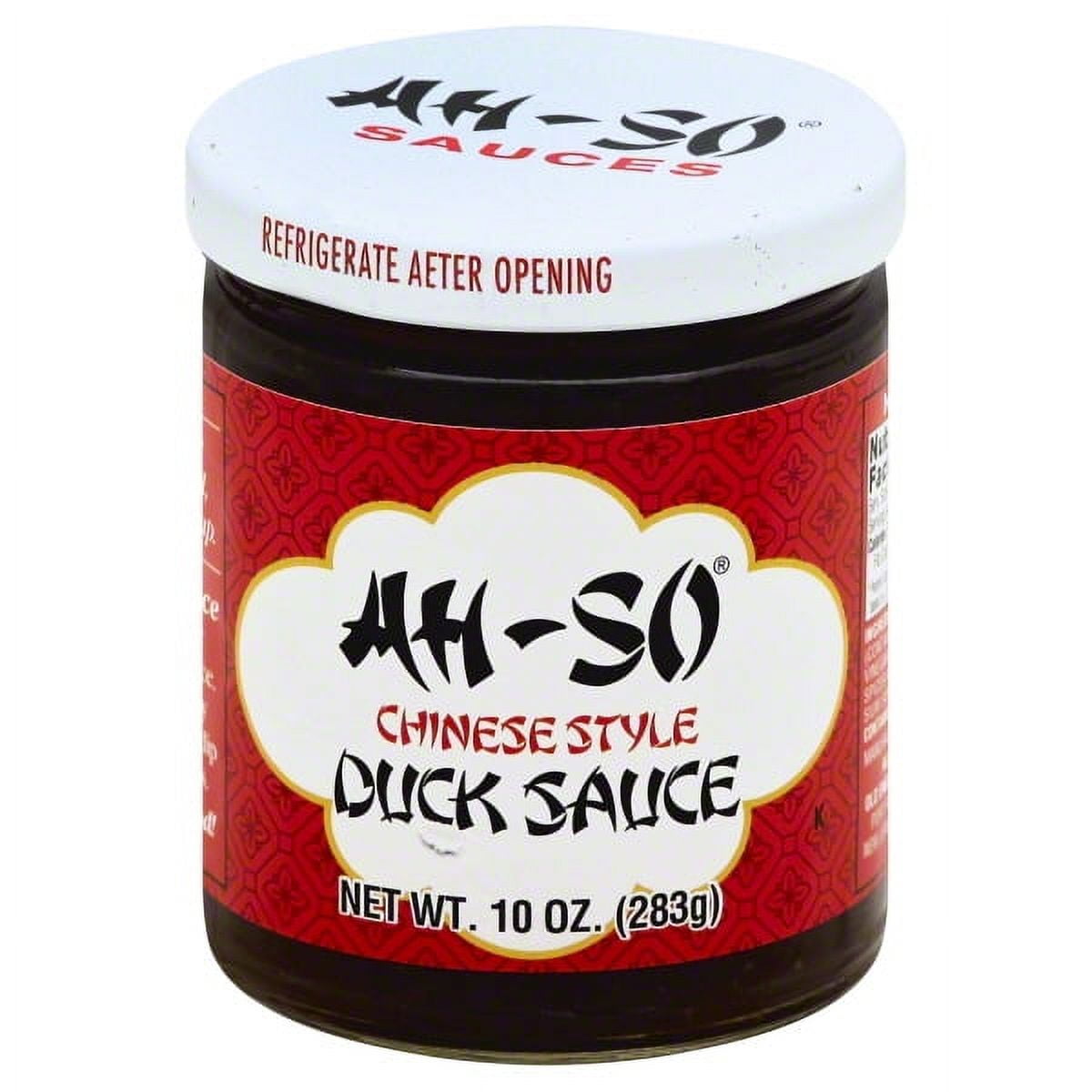 Ah-So Duck Sauce Chinese Style 10 oz Jar Perfect for Dipping Roast