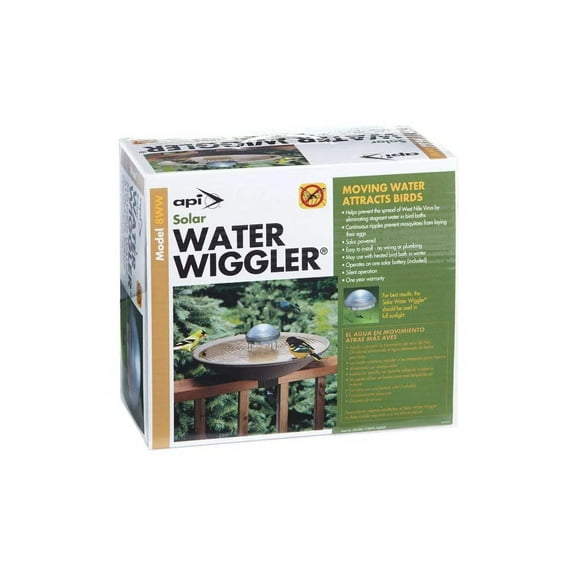 Allied Precision Solar Water Wiggler Bird Scene Outdoor Birdbath Agitator