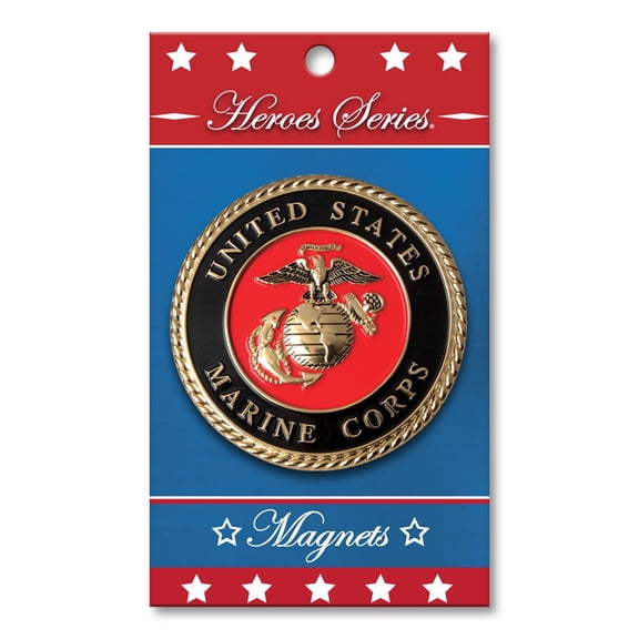 Allied Products Heroes Series Marine Corps Medallion Small Magnet - 2.5" diameter