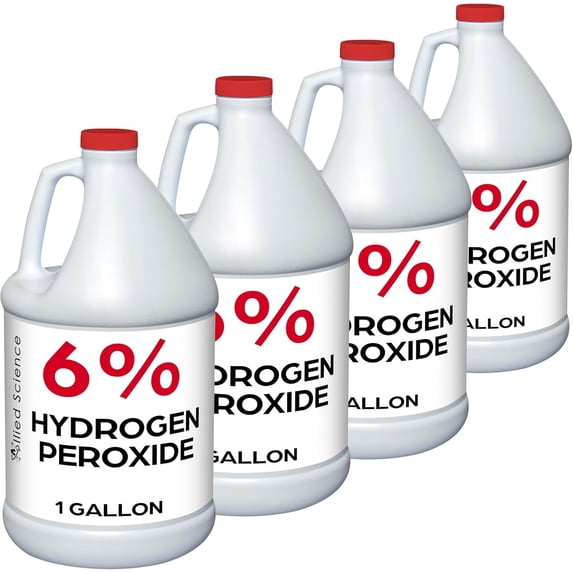 Allied Science 6% Hydrogen Peroxide Concentrate, Food Grade Household Cleaner, 4 Gallons