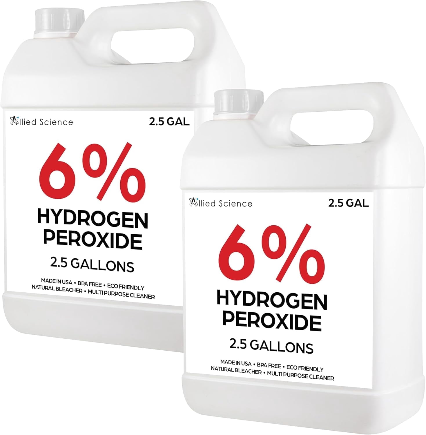 Peroxide Mixture Allied Science Food Grade 6% Hydrogen Peroxide Solution, H2O2 and Water ...