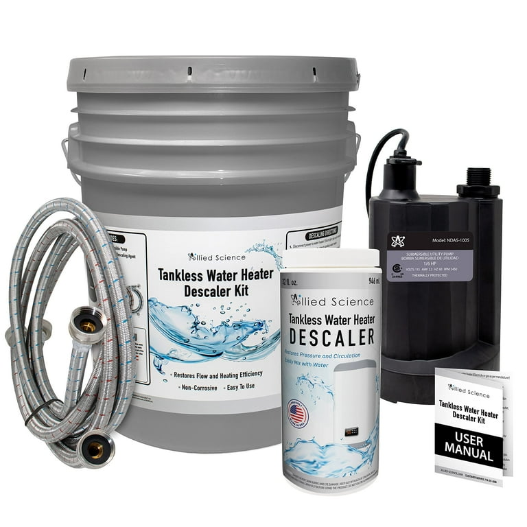Allied Science Tankless Water Heater Flush Kit with lbs of