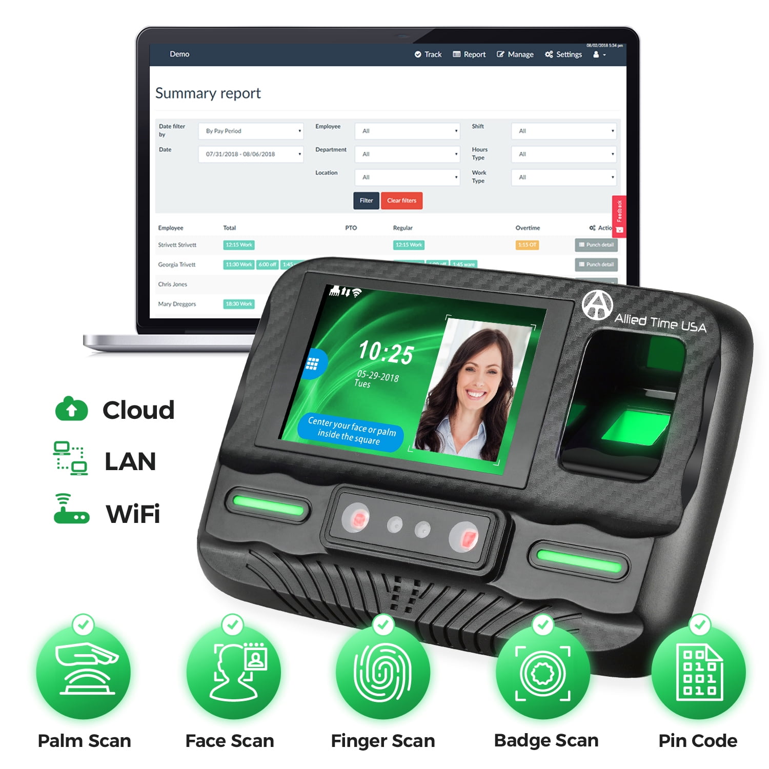 Allied-Time-CB4000-Biometric-