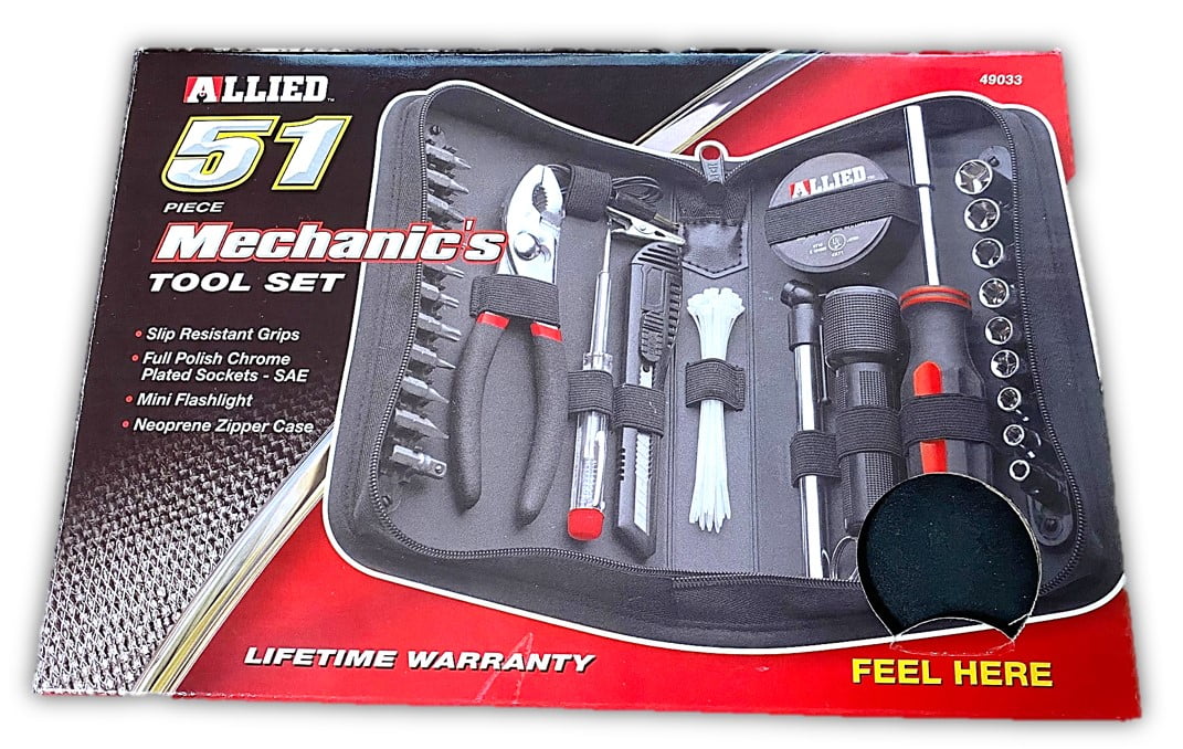 Allied Tools 49033 51Piece Automotive Mechanic's Tool Set In Zipper