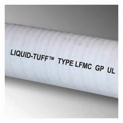 Liquid-Tight Flex Metal Conduit, 1/2 in Trade Size, 25 ft, 3 in Bend, Steel, Gray