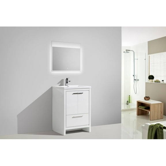 Allier24 inch Free Standing Vanity With A Integrated Sink