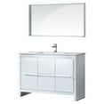 thumbnail image 1 of Allier 48"White Bathroom Vanity & Mirror, 1 of 6